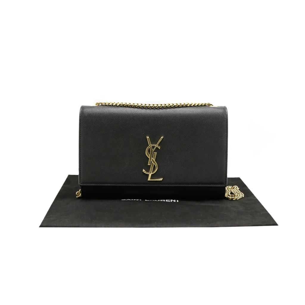 Yves Saint Laurent Kate Medium Leather Shoulder Bag Black