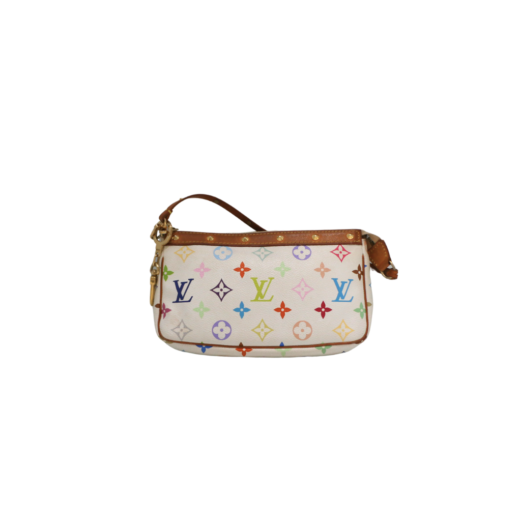 Louis Vuitton Pochette Accessoires White Multicolore Murakami