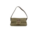 Fendi Zucchino Mama Baguette Shoulder Bag 