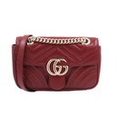 Gucci GG Marmont Chain Shoulder Bag Red 446744