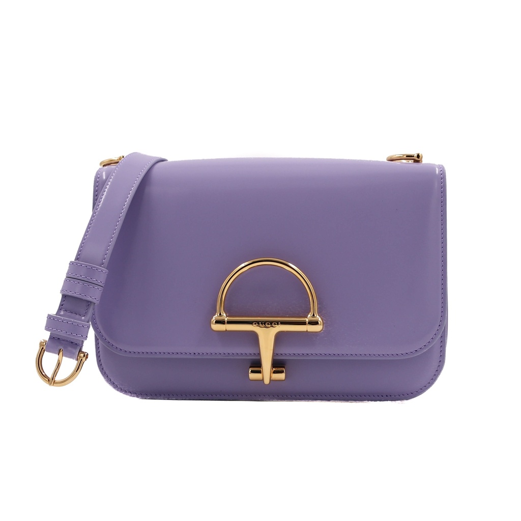 [Gucci-25355] Gucci Siena Small Leather Shoulder Bag Lavander