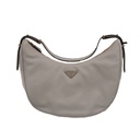 Prada Arque Leather Shoulder Bag in White