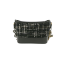 Chanel Gabrielle Small Hobo Bag White&Black Tweed and Leather