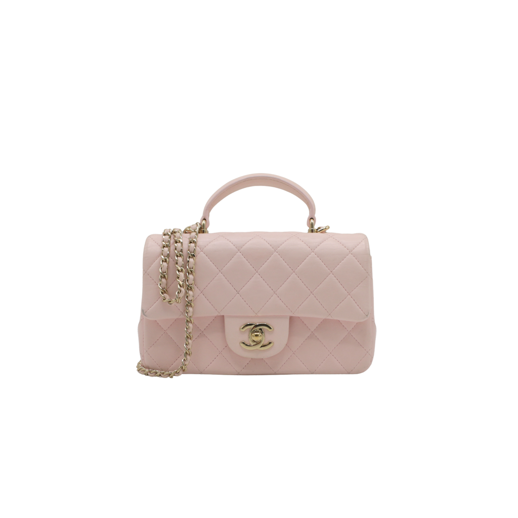 Chanel Timeless Top Handle Shoulder bag in Dusty Pink
