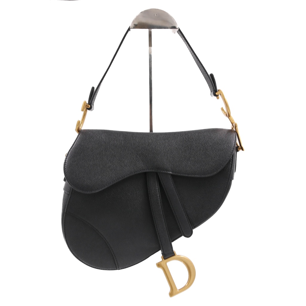 Christian Dior Classic Saddle Bag Black 