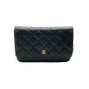 Chanel Caviar Quilted Wallet On Chain WOC Black