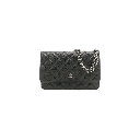 Chanel Classic Caviar Black Wallet on Chain