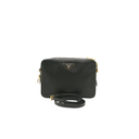 Prada Brique Black Saffiano Leather Bag