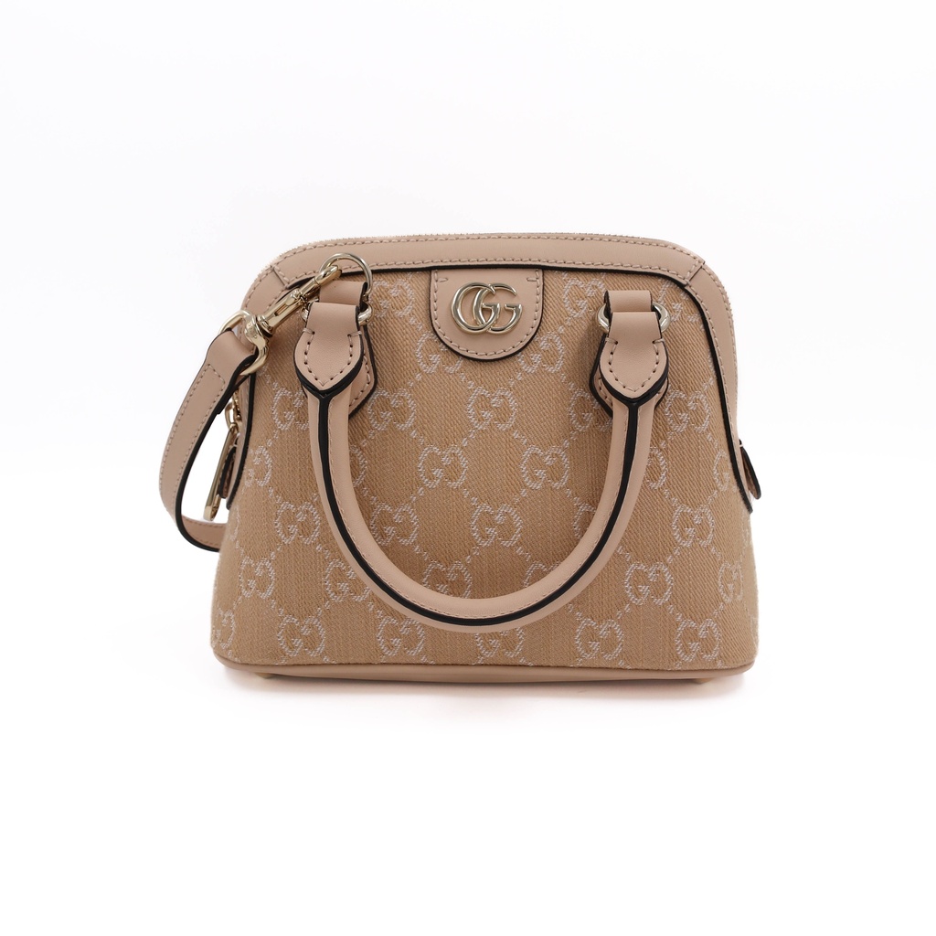 [Gucci-25911] Gucci Ophidia GG Mini Top Handle Handbag Beige 772216