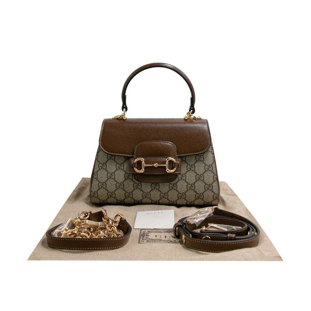 Gucci Horsebit 1955 Medium Shoulder Bag in GG Canvas 702049
