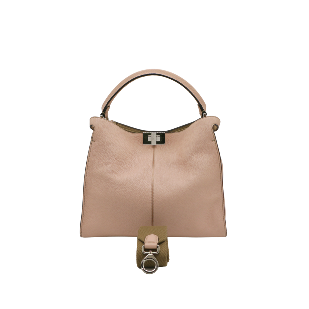 Fendi PeekAboo X-Lite Medium Handbag Dusty Pink 