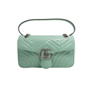 Gucci GG Marmont Shoulder Bag Python Light Blue 443497