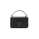 Prada Black Leather Diagramme Crossbody Bag