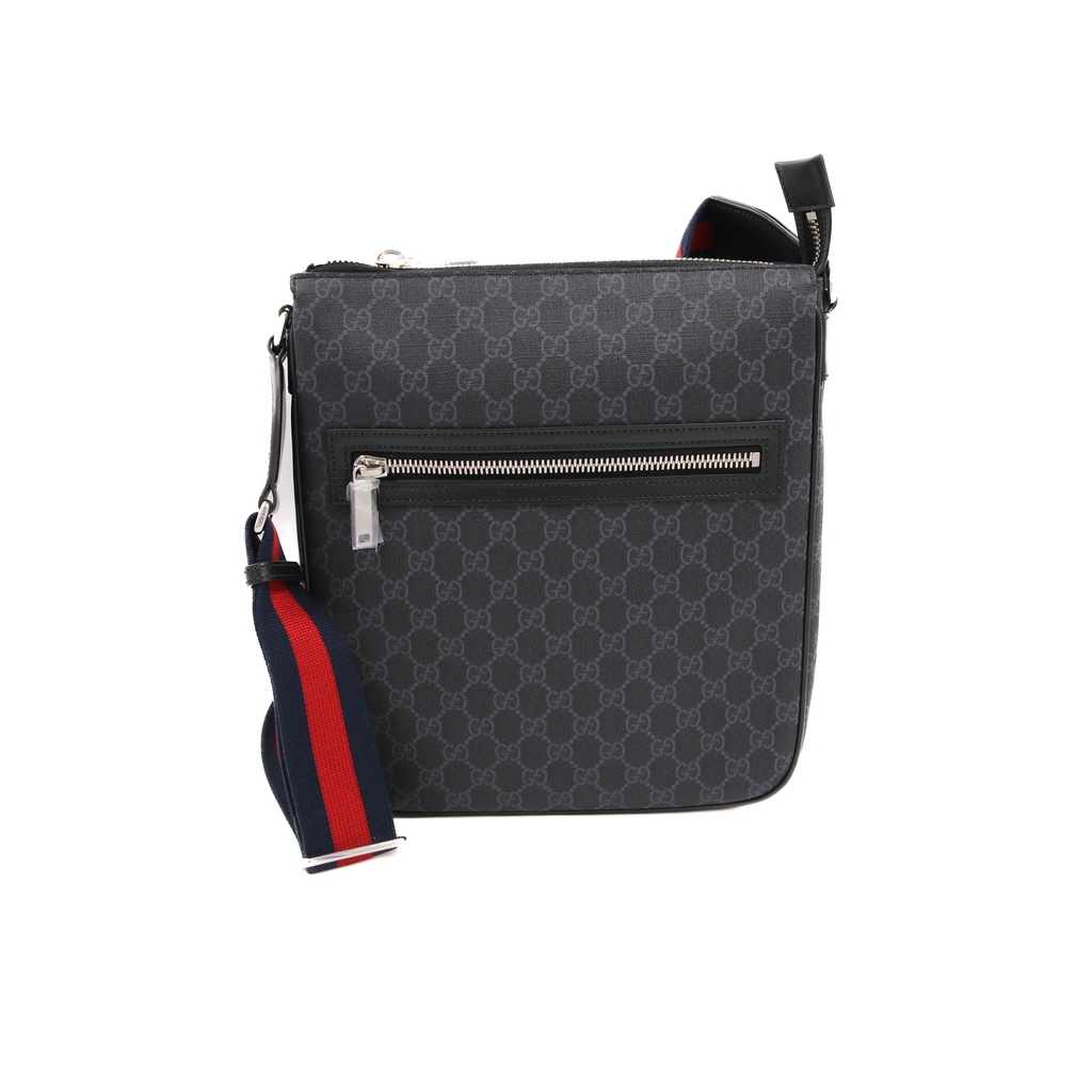 Gucci GG Supreme Black Diagonal Shoulder Bag 792081