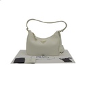 Prada Re-Edition 2005 Saffiano Shoulder Bag White