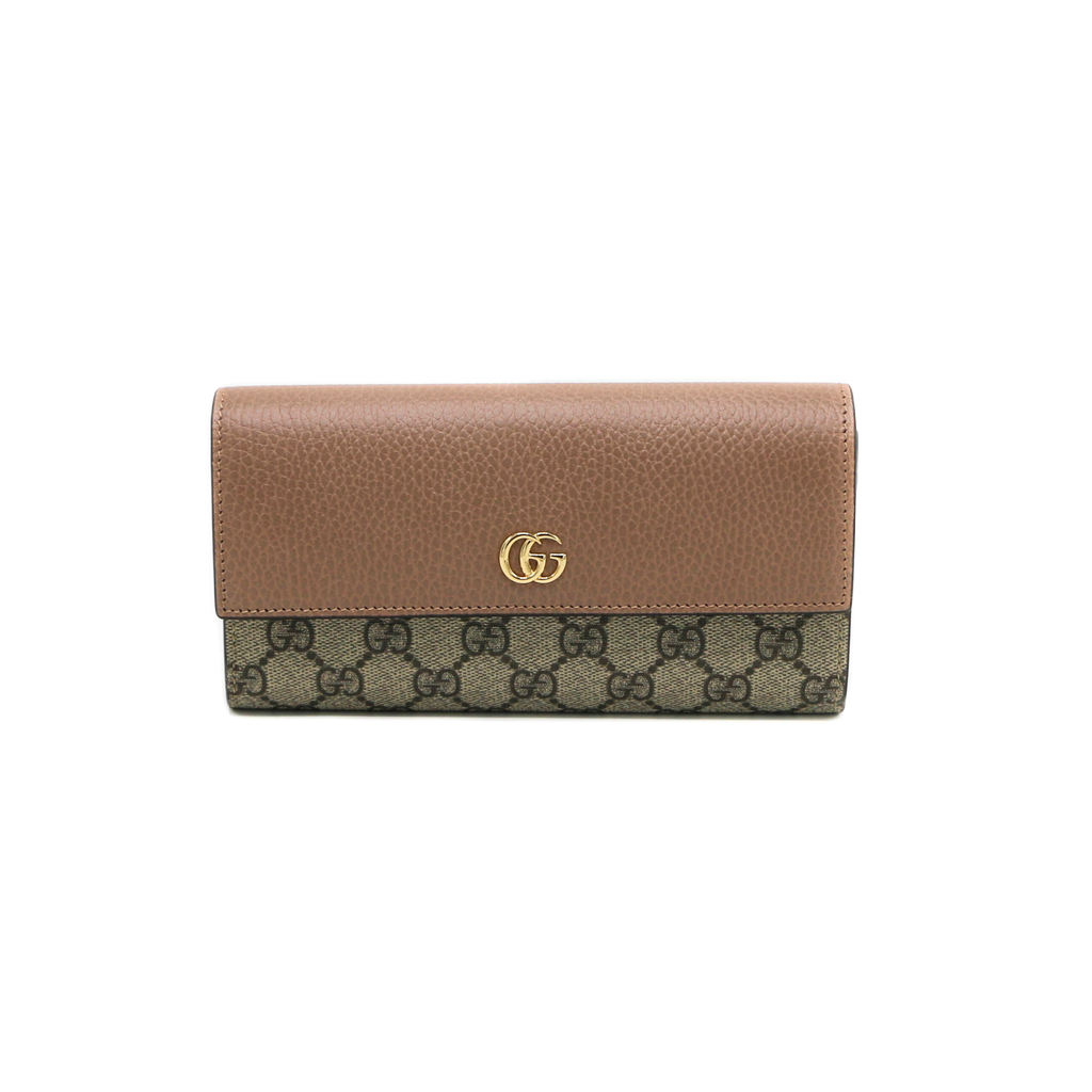 Gucci GG Marmont Leather Continental Wallet Dusty Pink 456116.