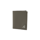 Prada Saffiano Triangle Logo Bifold Grey Wallet