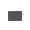 Gucci GG Supreme Grey trim medium pouch 768255