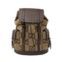 Gucci Jumbo GG Backpack Camel and Ebony 678829