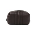 Gucci Dark Brown Pebbled Leather Cosmetic Pouch