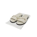 Christian Dior Cannage Slide White Quilted Cannage Lambskin Size 38