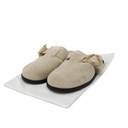 Christian Dior Médaillon Buckle Mule Trench Suede Calfskin Size 37