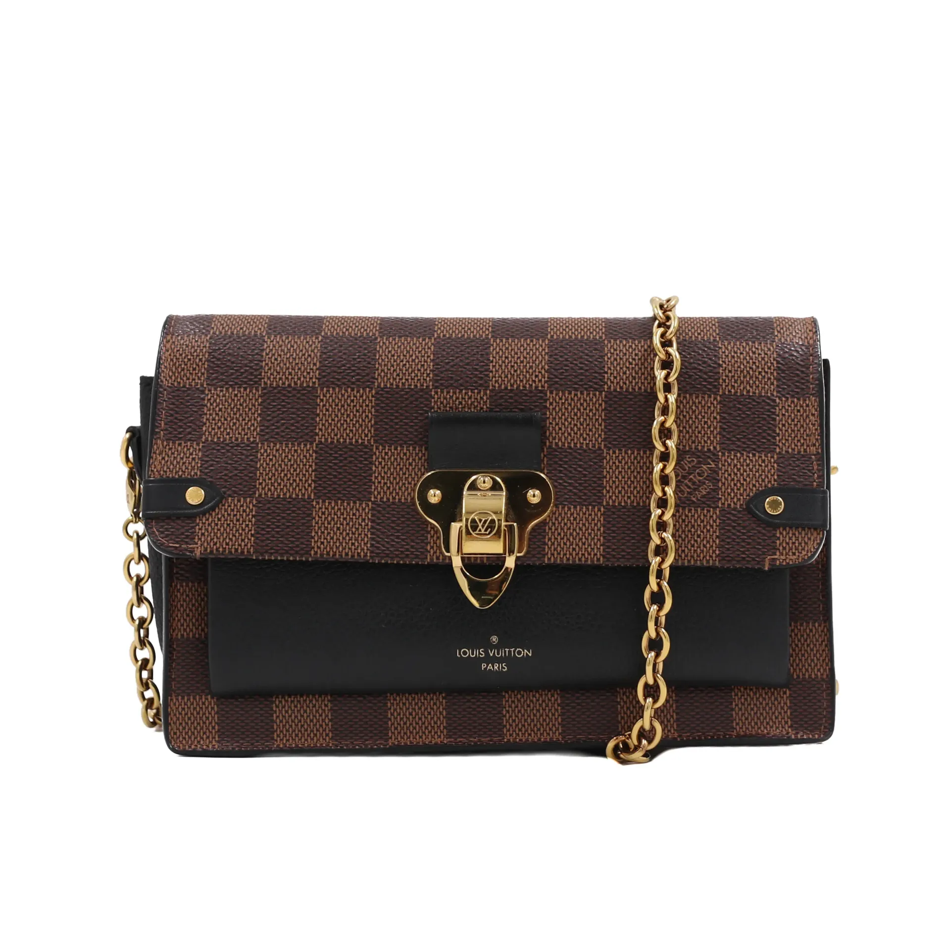 Louis Vuitton Damier Ebene Black Vavin Bag