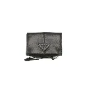 Prada Bifold Compact Cardholder Soft Lux Black