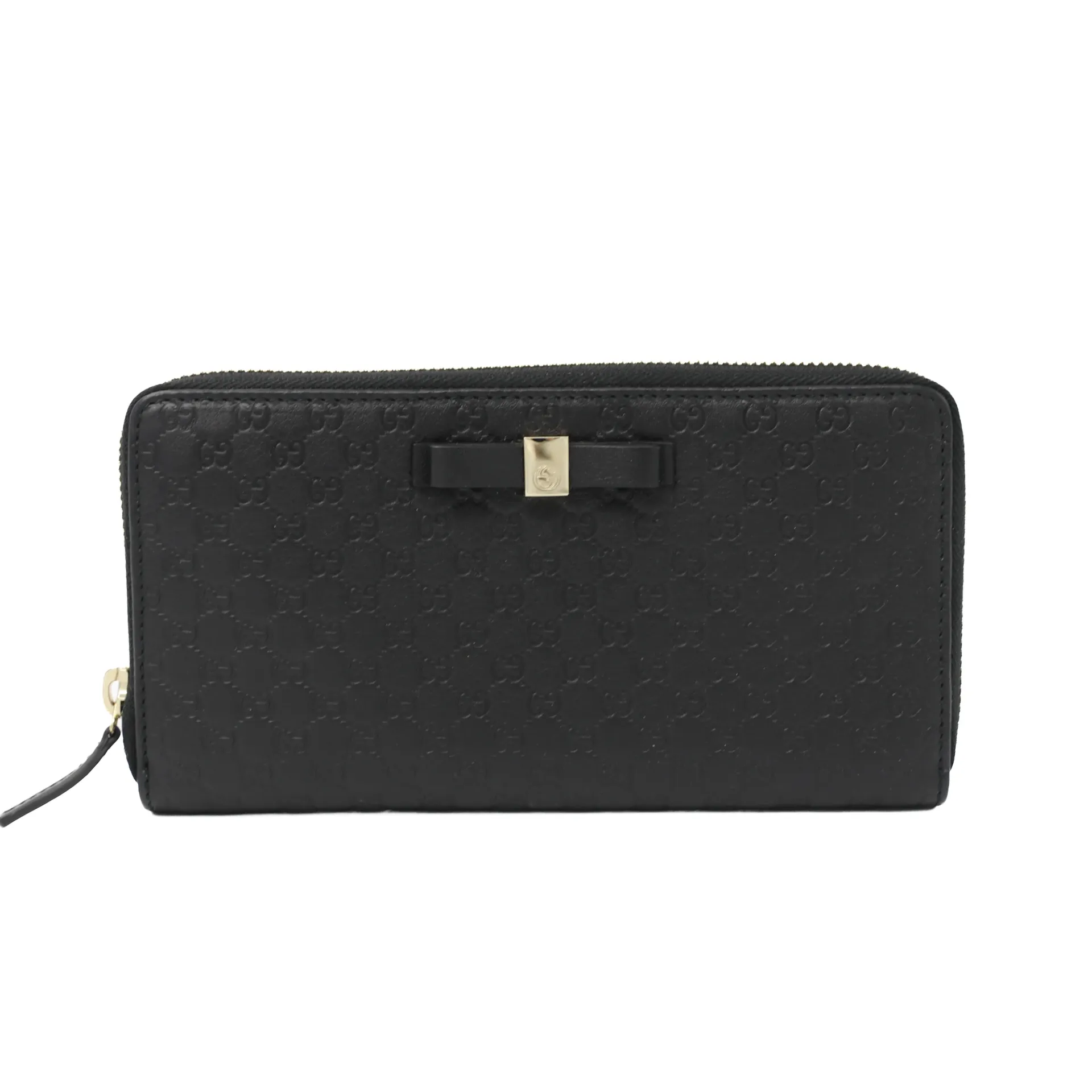 Gucci Guccissima Continental Black Wallet 815922