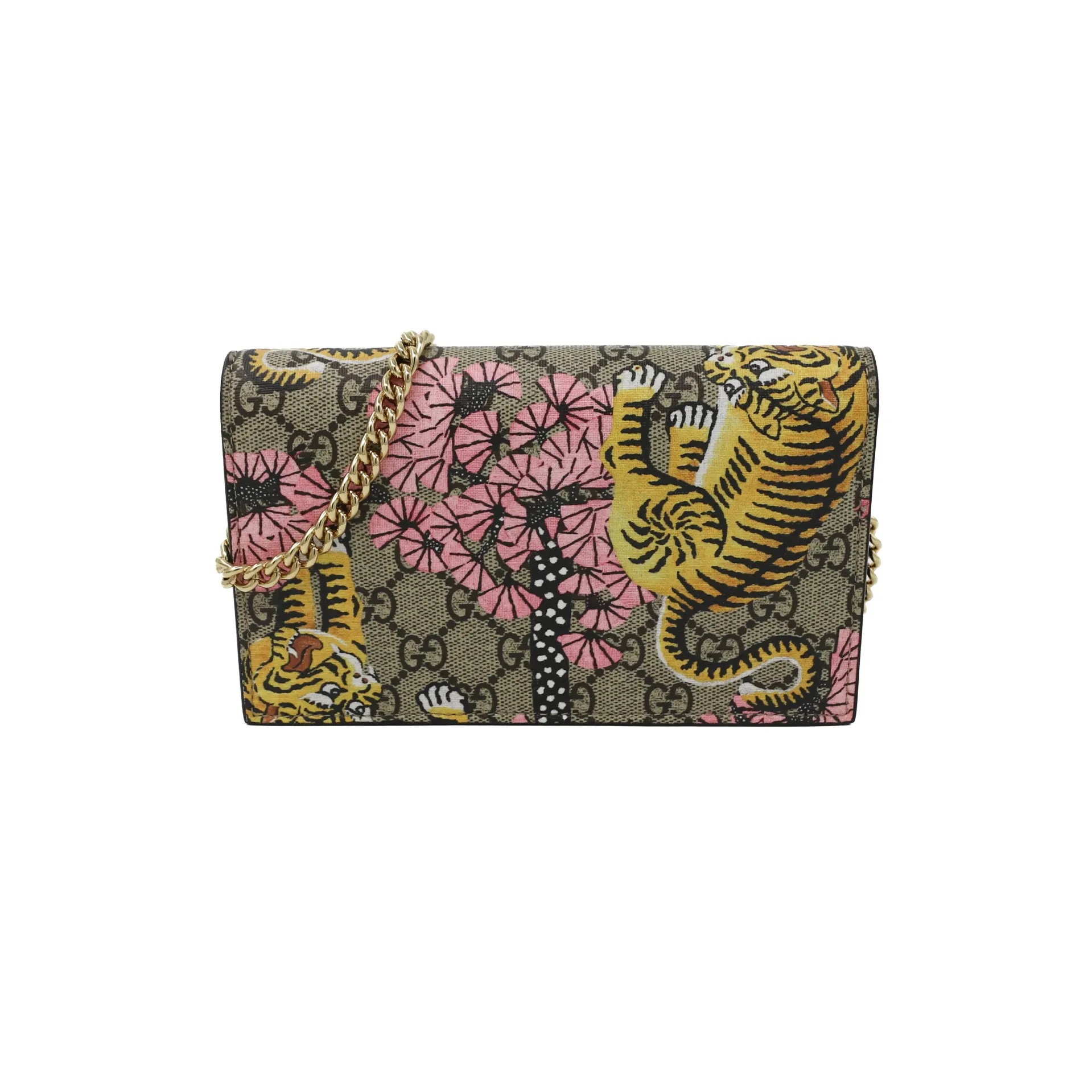 Gucci GG Supreme Bengal Chain Wallet