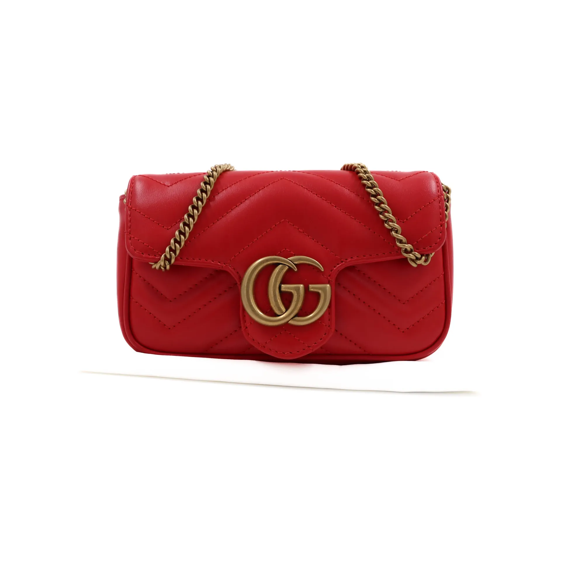 Gucci GG Marmont Mini Matelasse in Red