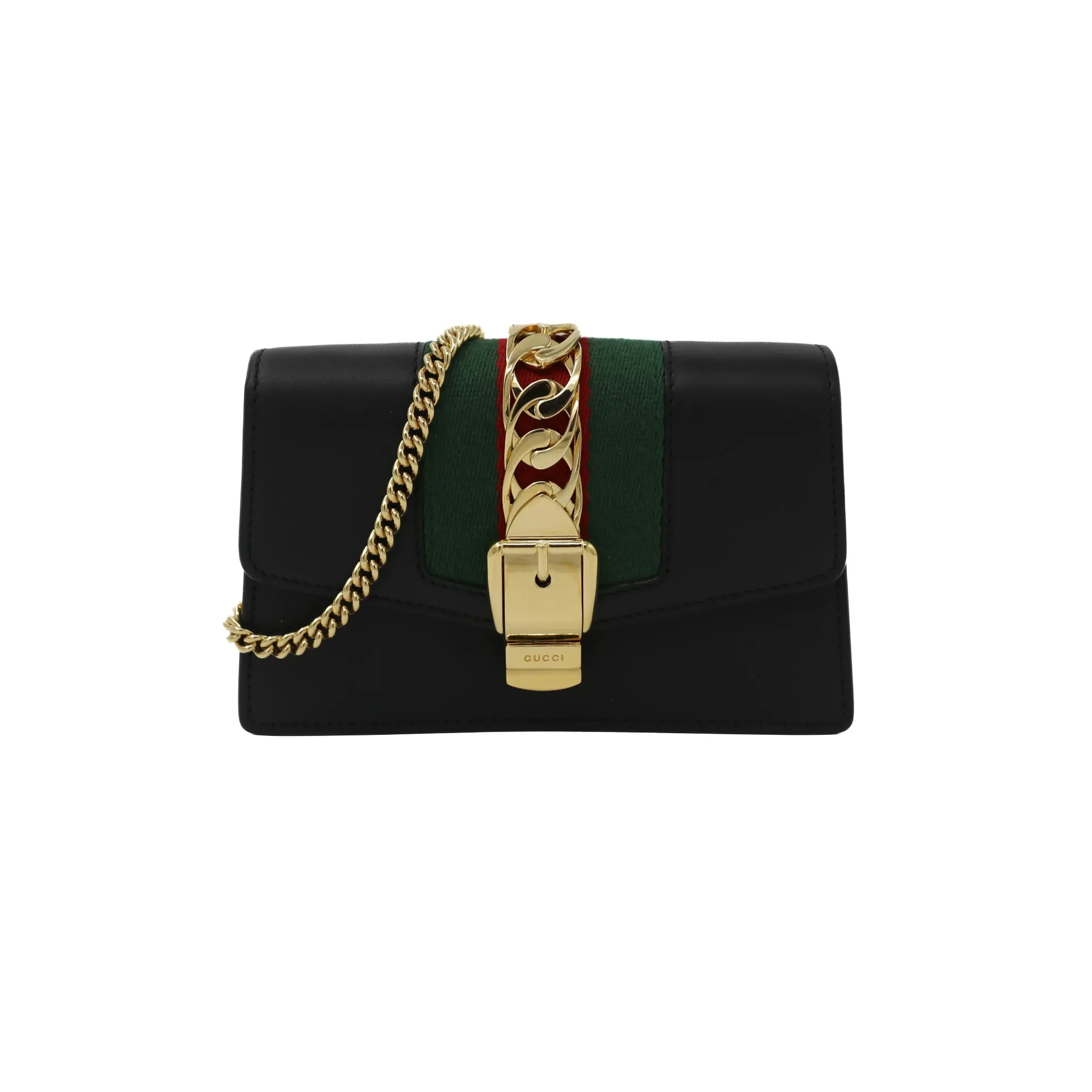 Gucci Sylvie Mini Chain Bag Black