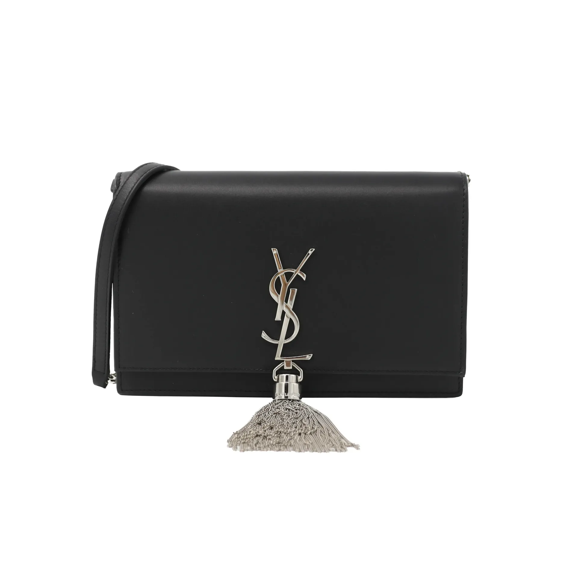 Yves Saint Laurent Calfskin Kate Tassle Crossbody Bag Black