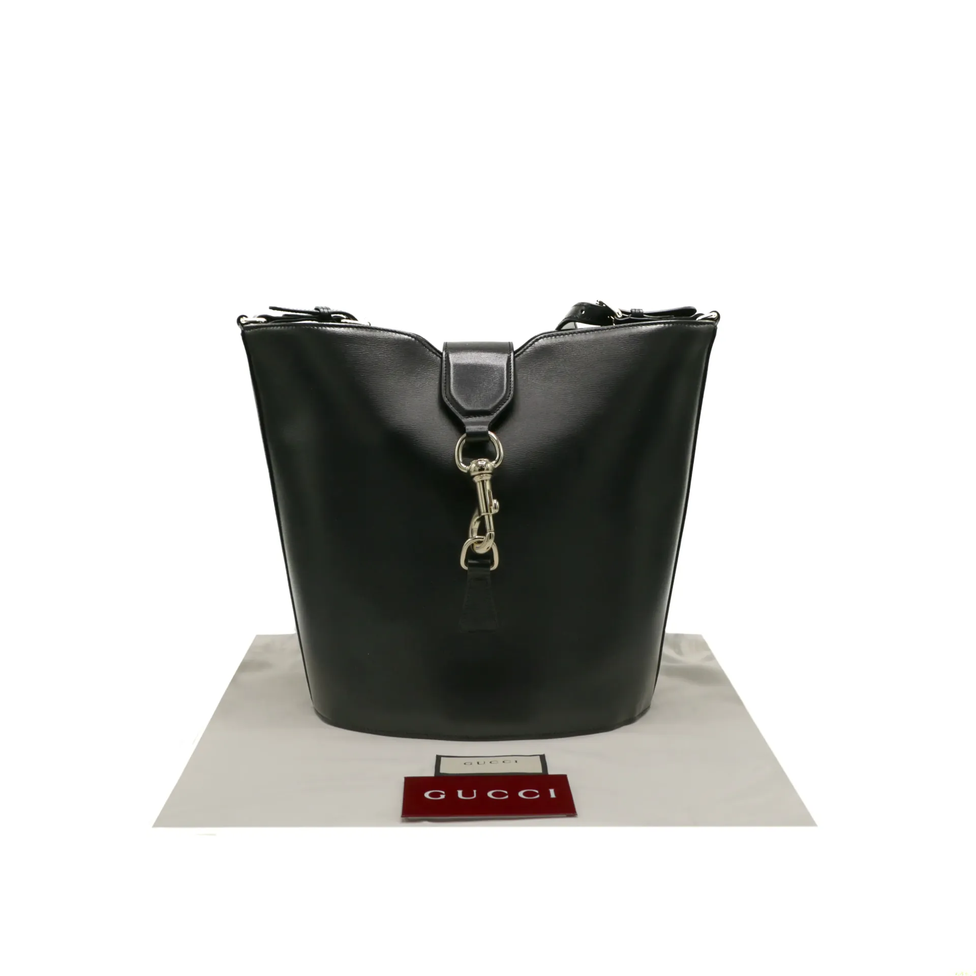 Gucci Black Leather Small Bucket Bag 782904