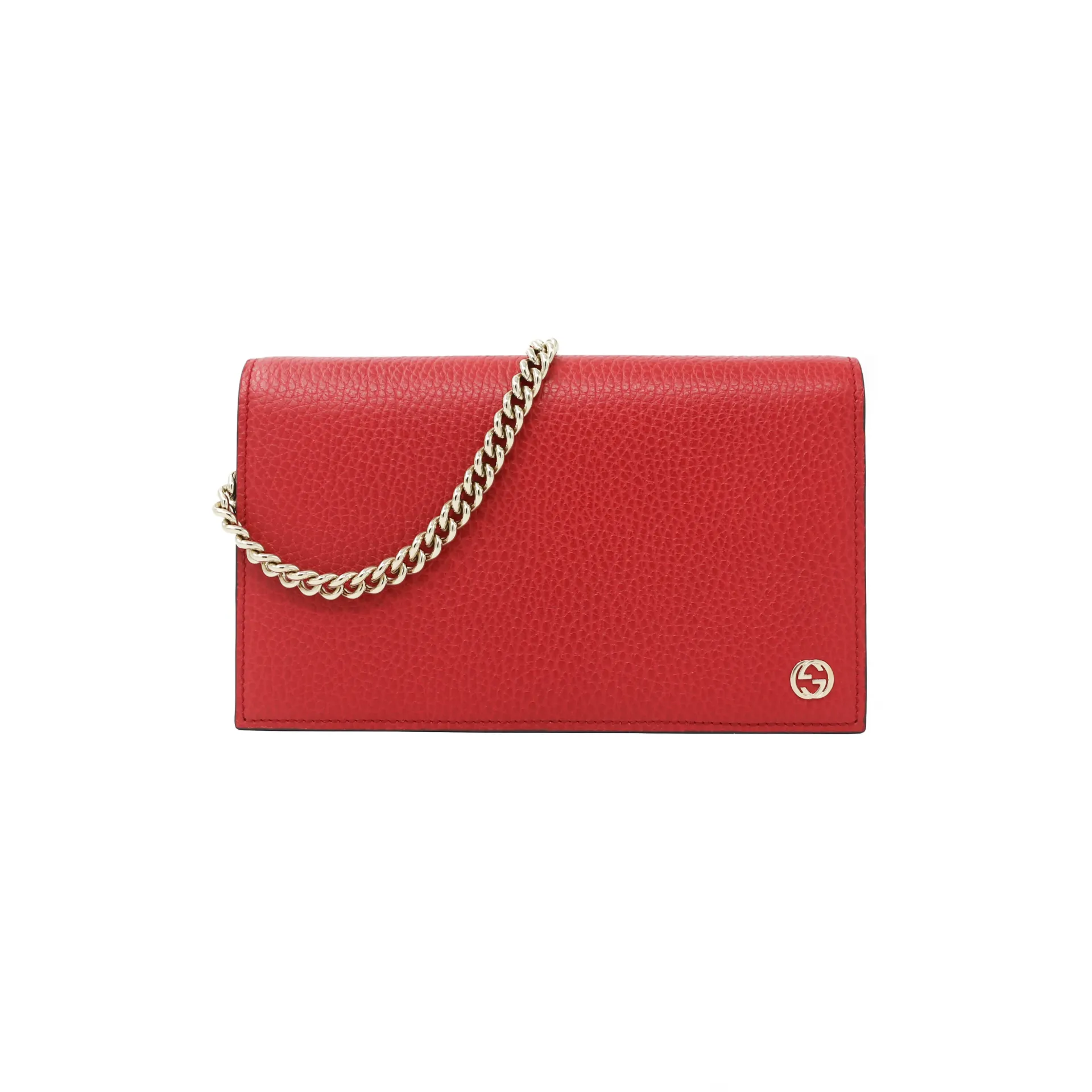 Gucci GG Mini Chain Crossbody Bag Red 466507