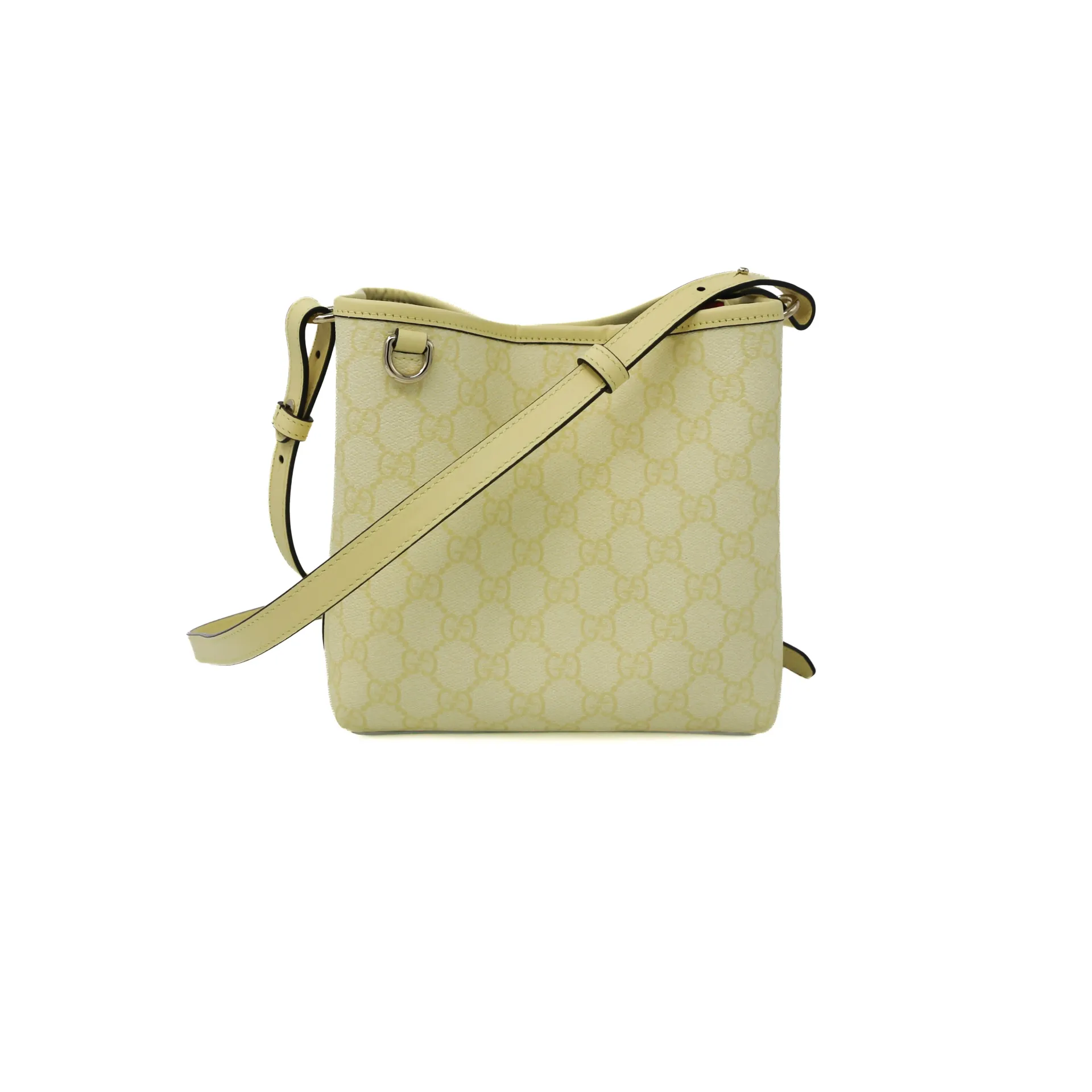 Gucci GG Emblem Small Bucket Bag in Yellow 815118