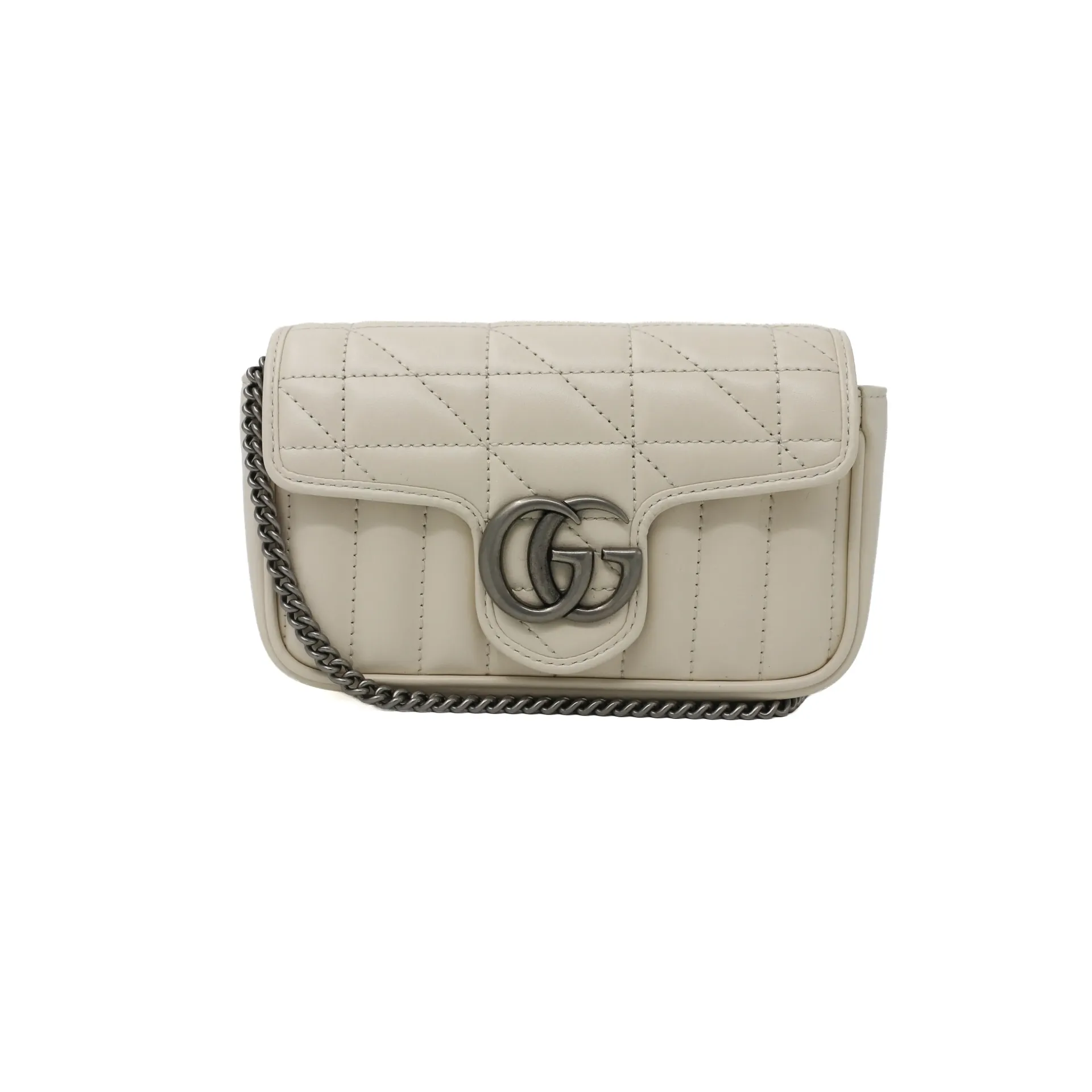 Gucci GG Marmont mini shoulder bag in White 476433