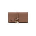 Chloe-11376 Alphabet Long Flap Wallet Dast Pink 032311065