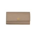 Gucci GG Marmont Leather Continental Wallet Beige and Yellow 456116