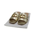 Christian Dior Forever Dior Heeled Slide Gold Calfskin Size 37 1/2