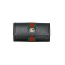 Gucci Web Ophidia Continental Black Leather Wallet 719886