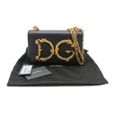 Dolce&Gabbana Nappa DG Girls Shoulder Bag Black