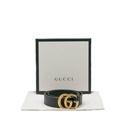 Gucci Leather Belt With Double G Buckle 414516 Size 85 34