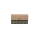 Gucci GG Marmont Leather Continental Wallet Ebony and Beige 795627