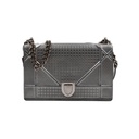 Christian Dior Silver Diorama Flap Bag