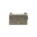 Christian Dior Metallic Grained Calfskin Medium Diorama Flap Bag Gold