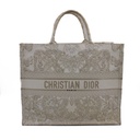 Christian Dior Toile De Jouy Embroided Canvas Large Book Tote