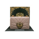 Dolce & Gabbana Faux Pearl Devotion Pink Handbag