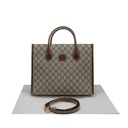 Gucci GG Supreme-Print Small Tote Bag Brown 659983
