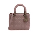 Christian Dior Lambskin Cannage Medium Lady Dior Lotus